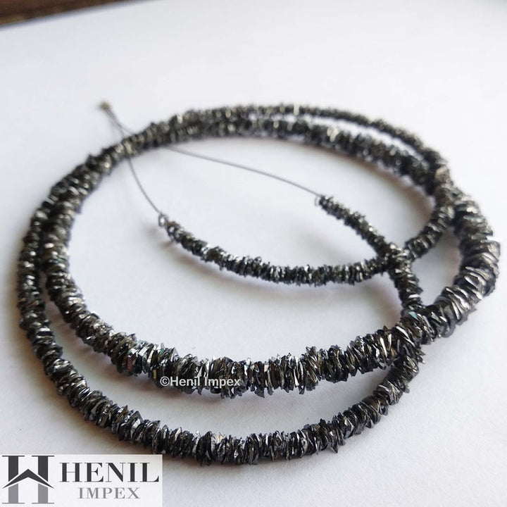 12+ Ct Fancy Black Raw Diamond Rings, Beautiful Bangle Cut, Loose Rough Diamond 7" Bracelet