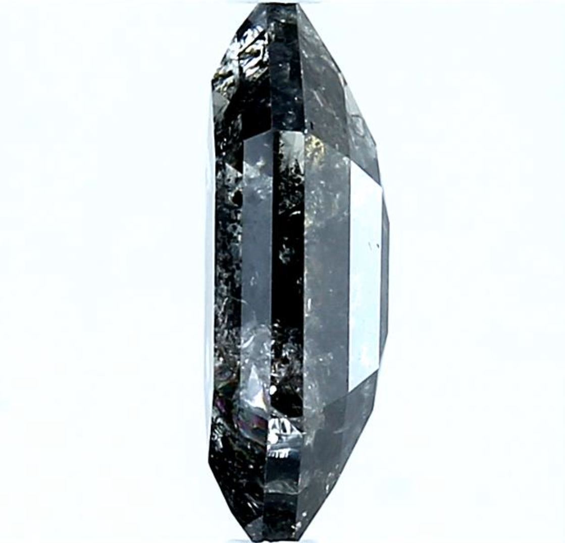 Salt and Pepper Diamond, 2.03 Ct Natural Gray Color Hexagon Cut Diamond for Engagement Ring, Earth Mined Diamond for Ring, Gift for Her