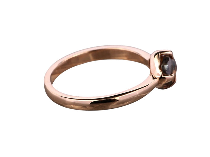 Raw Diamond Ring, 14K Gold Engagement Ring, Natural Brown Rough Diamond Ring, Gift for Her