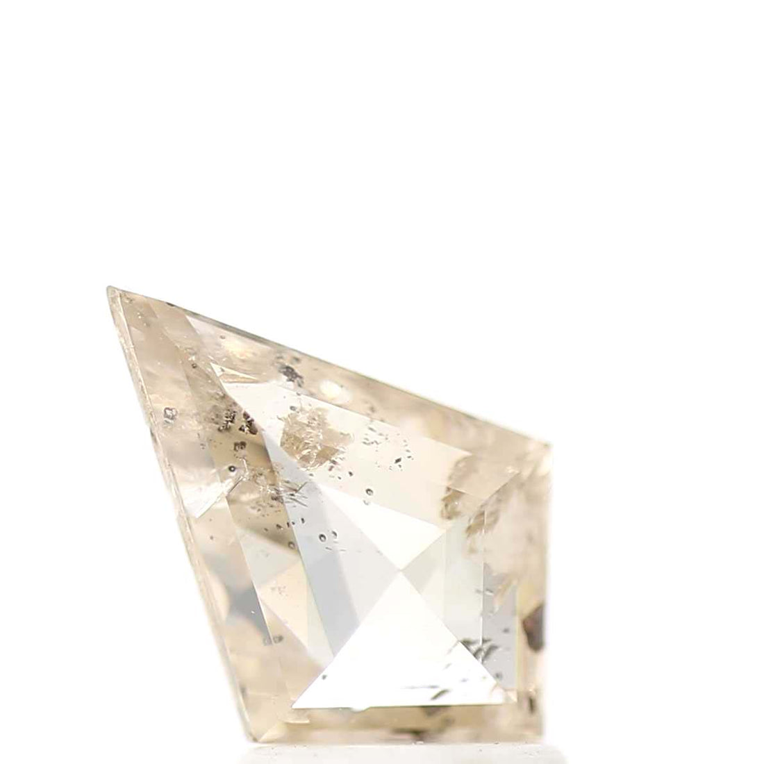 Salt and Pepper Diamond, 1.47 Ct Natural Brown Color Kite Cut Loose Diamond for Jewelry
