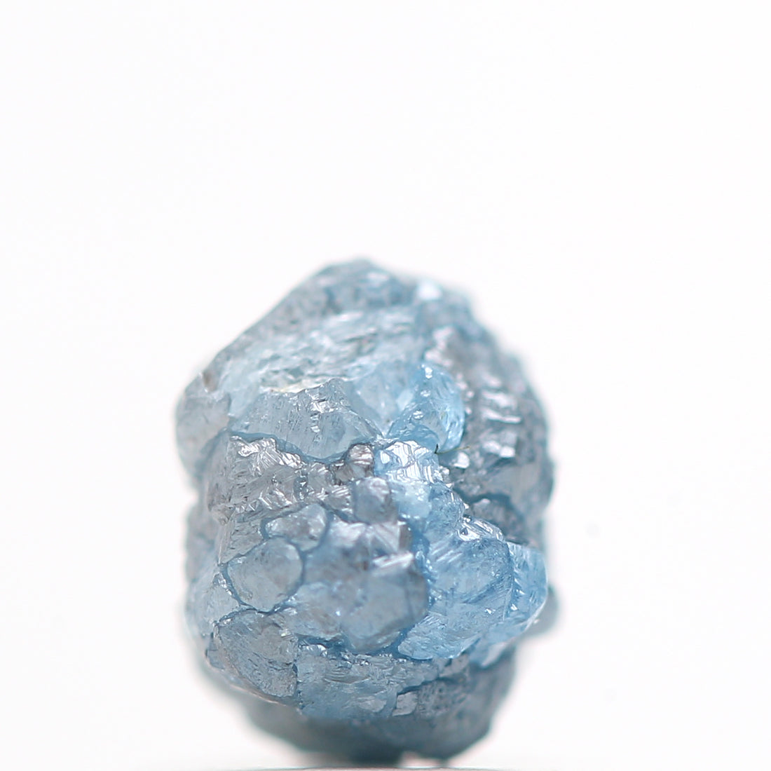 0.85 Carat Fancy Blue Color Rough Diamond Beads with 1 MM Drilled Hole