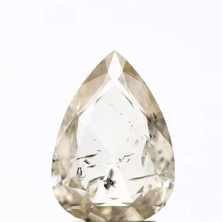1.60 Ct Natural Brown Color Pear Loose Diamond for Unique Jewelry