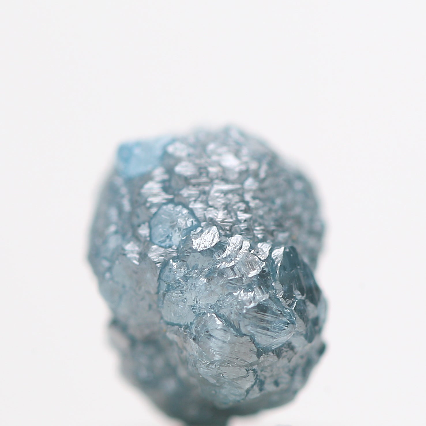 1.23 Carat Rare Fancy Blue Color Rough Diamond Beads Wt 1 MM Drilled Hole, Natural Loose Diamond