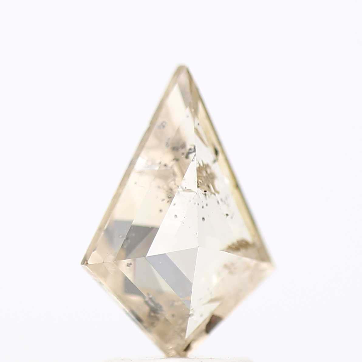 Salt and Pepper Diamond, 1.47 Ct Natural Brown Color Kite Cut Loose Diamond for Jewelry