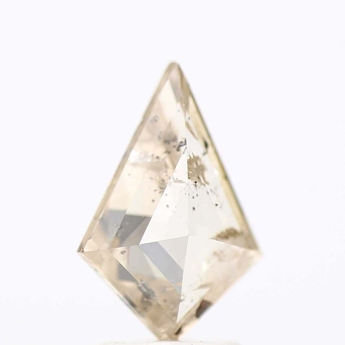 Salt and Pepper Diamond, 1.47 Ct Natural Brown Color Kite Cut Loose Diamond for Jewelry