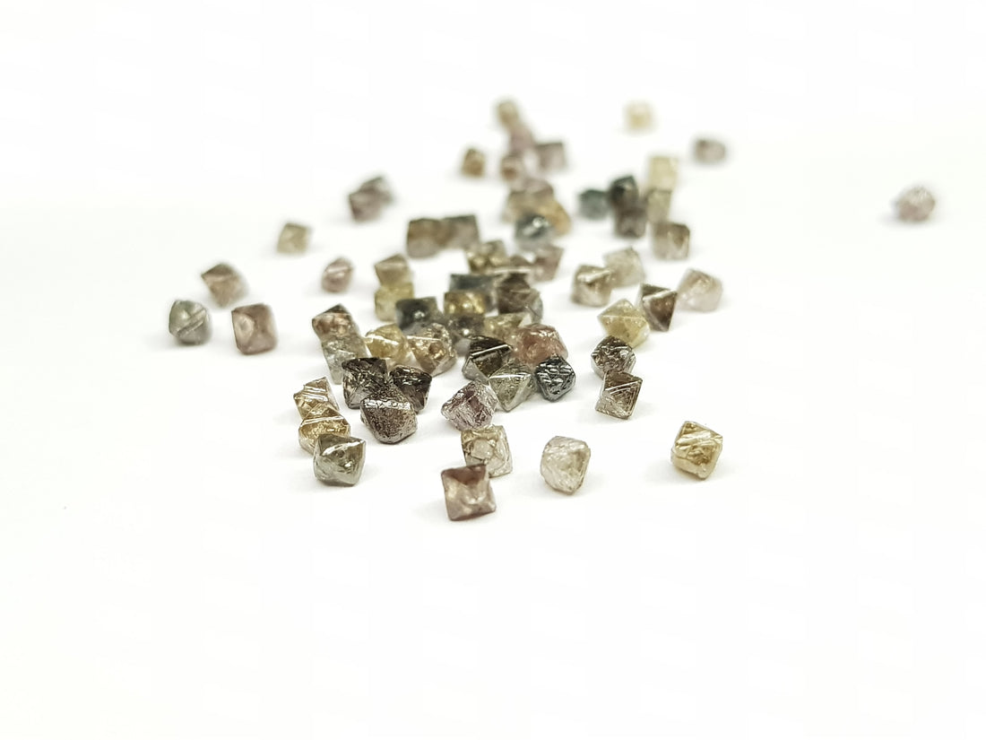 1.05 Carat Lot 1.50 to 2.50 MM Natural Crystal Brown Loose Rough Diamonds