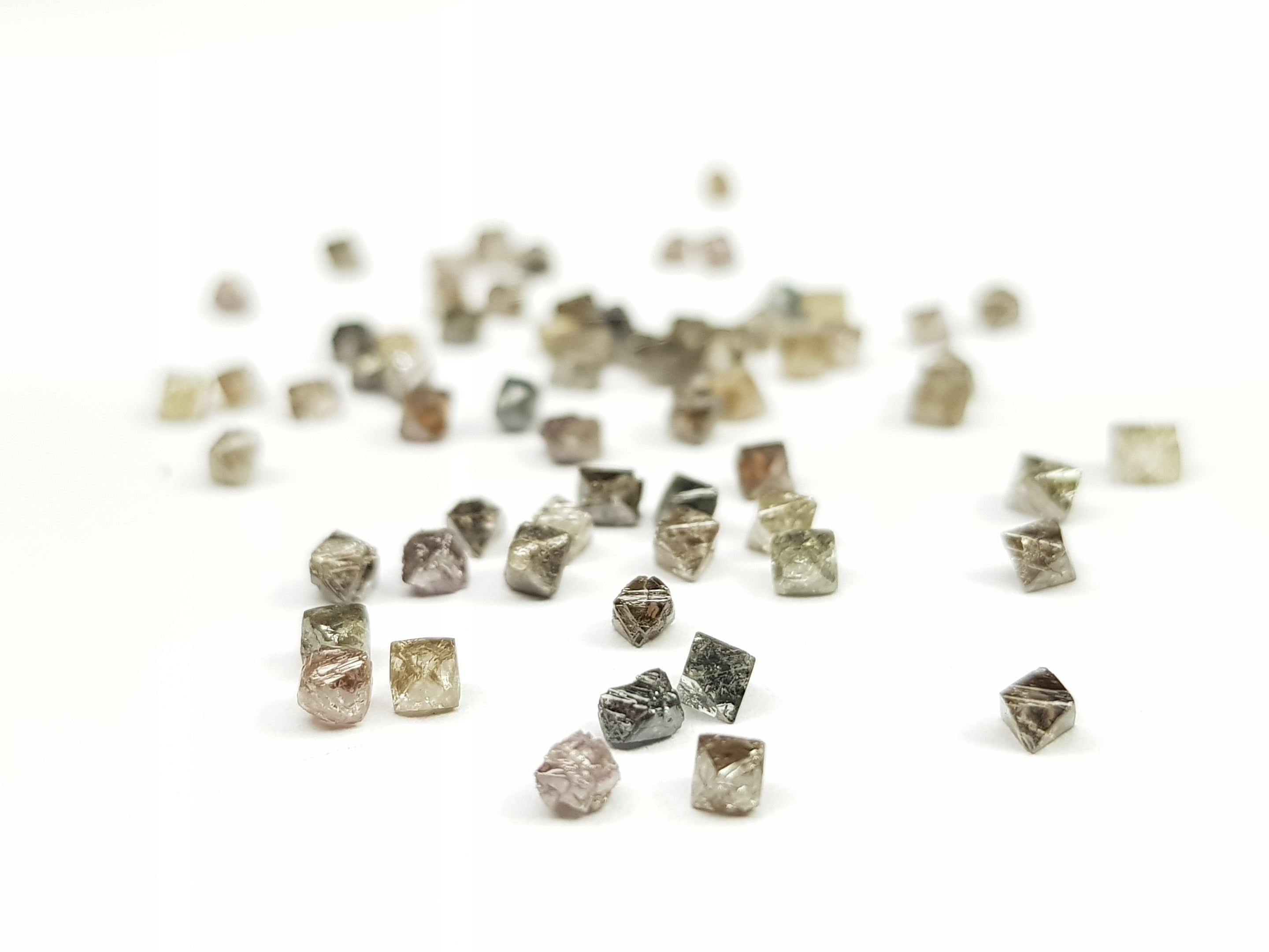 1.05 Carat Lot 1.50 to 2.50 MM Natural Crystal Brown Loose Rough Diamonds