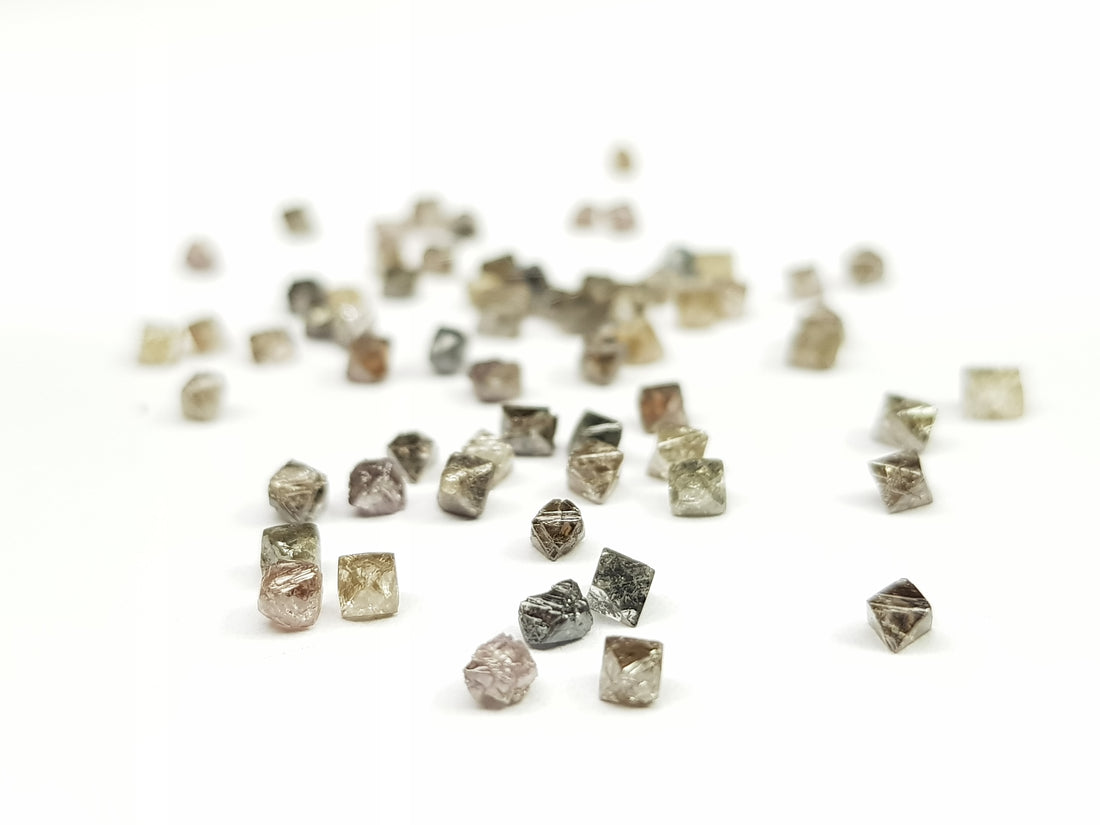 1.05 Carat Lot 1.50 to 2.50 MM Natural Crystal Brown Loose Rough Diamonds