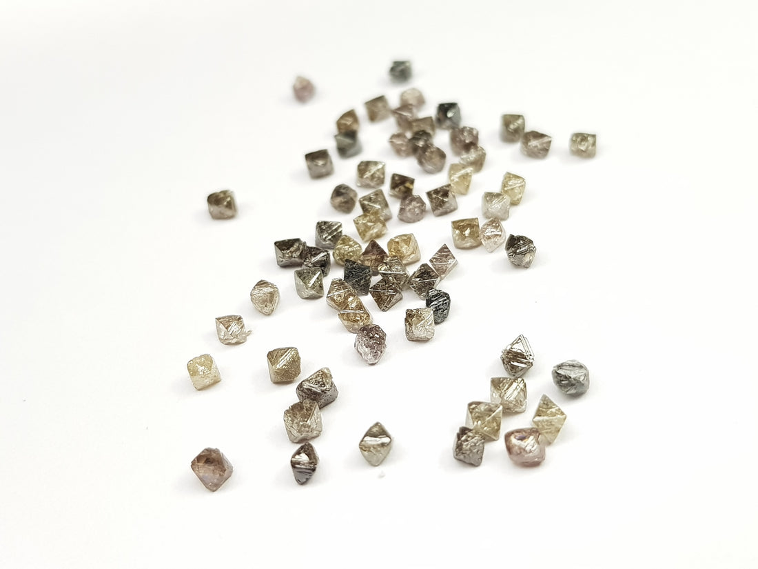 1.05 Carat Lot 1.50 to 2.50 MM Natural Crystal Brown Loose Rough Diamonds