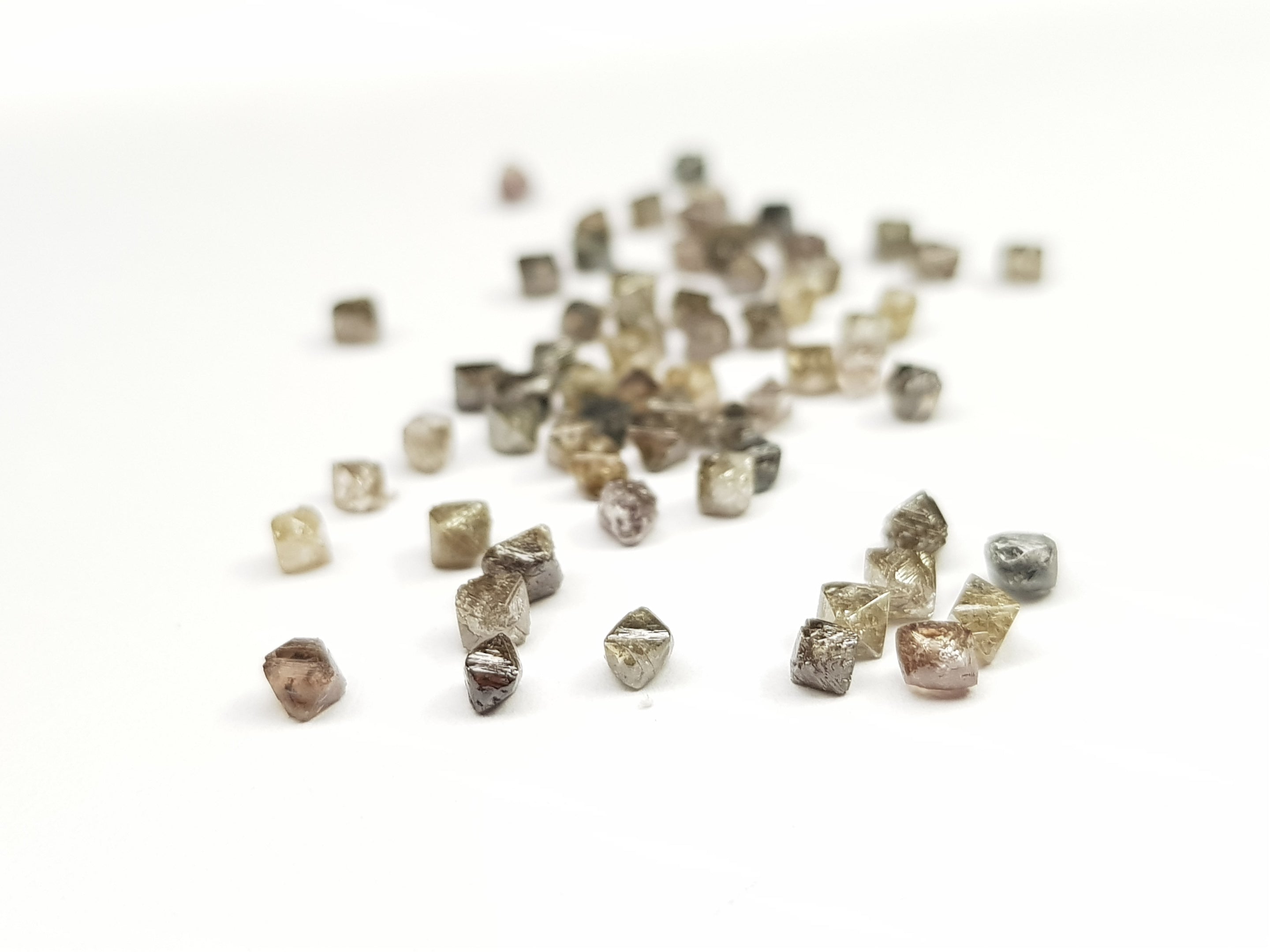 1.05 Carat Lot 1.50 to 2.50 MM Natural Crystal Brown Loose Rough Diamonds