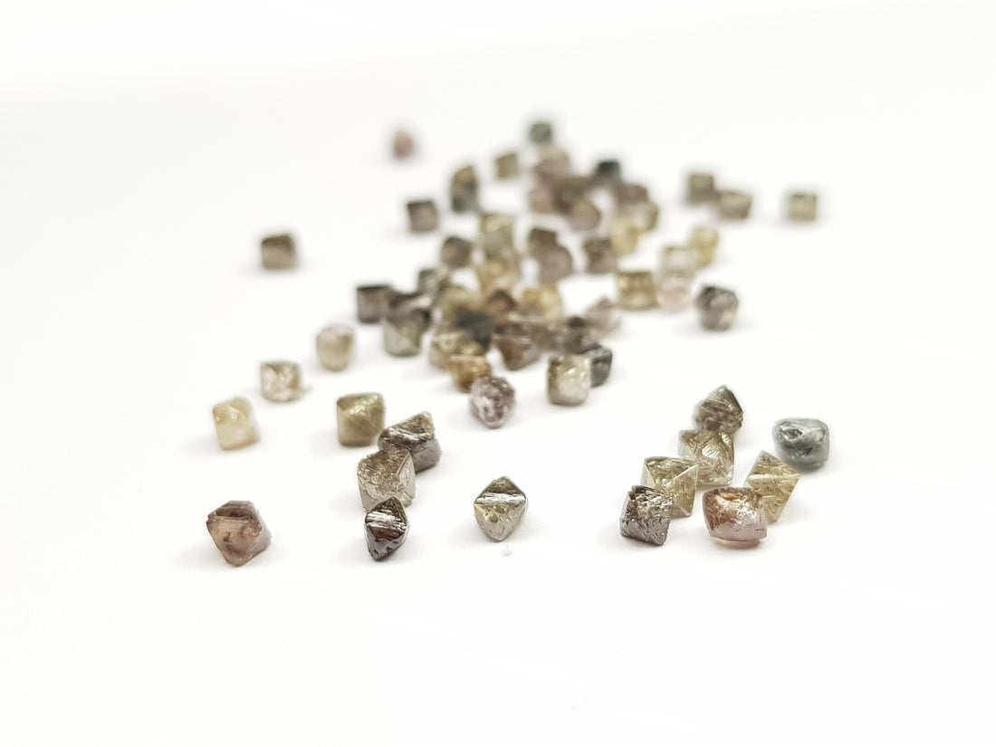 1.05 Carat Lot 1.50 to 2.50 MM Natural Crystal Brown Loose Rough Diamonds