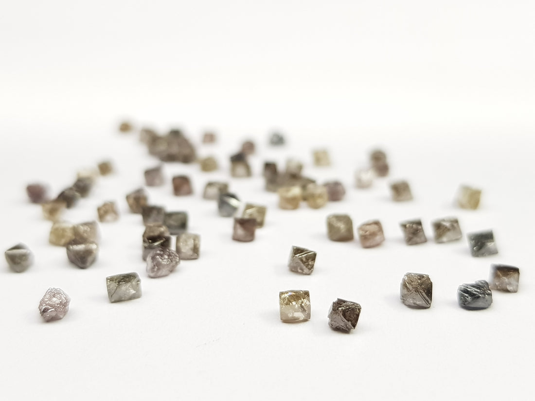 1.05 Carat Lot 1.50 to 2.50 MM Natural Crystal Brown Loose Rough Diamonds