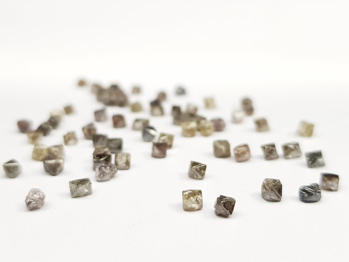 1.05 Carat Lot 1.50 to 2.50 MM Natural Crystal Brown Loose Rough Diamonds