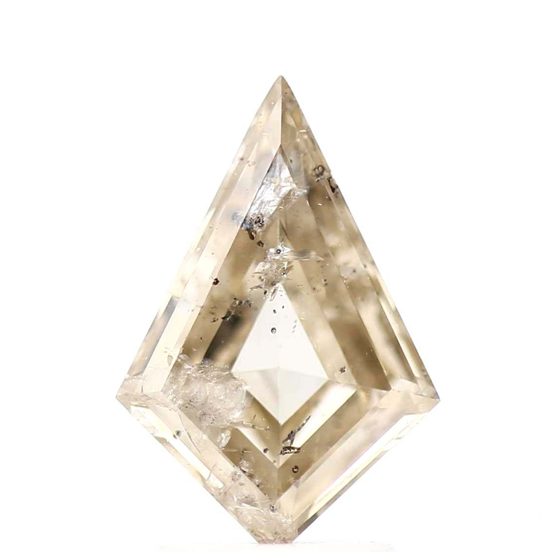 Salt and Pepper Diamond, 1.47 Ct Natural Brown Color Kite Cut Loose Diamond for Jewelry