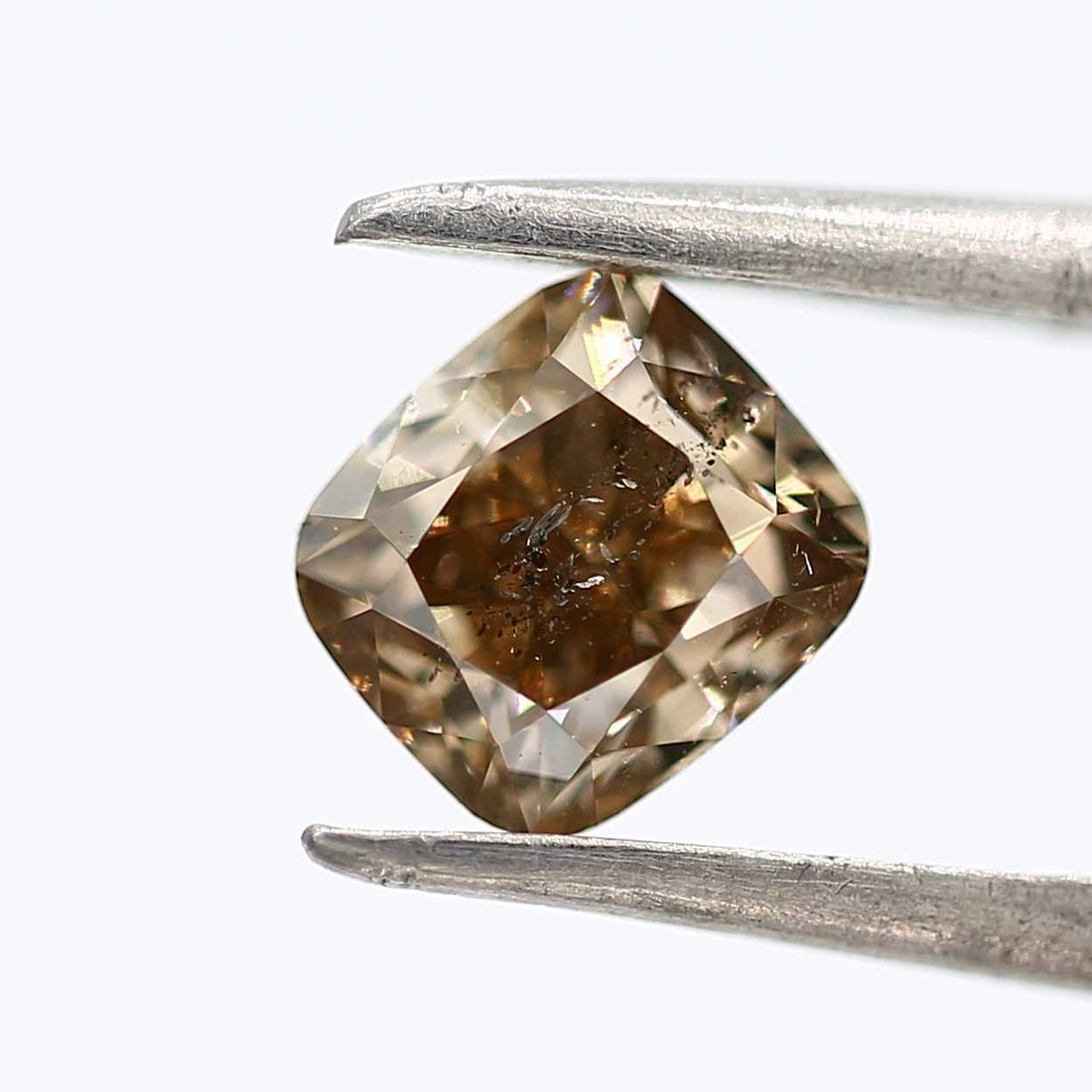 Brown Diamond, 1.00 Ct Natural Brown Color Cushion Cut Loose Diamond for Jewelry