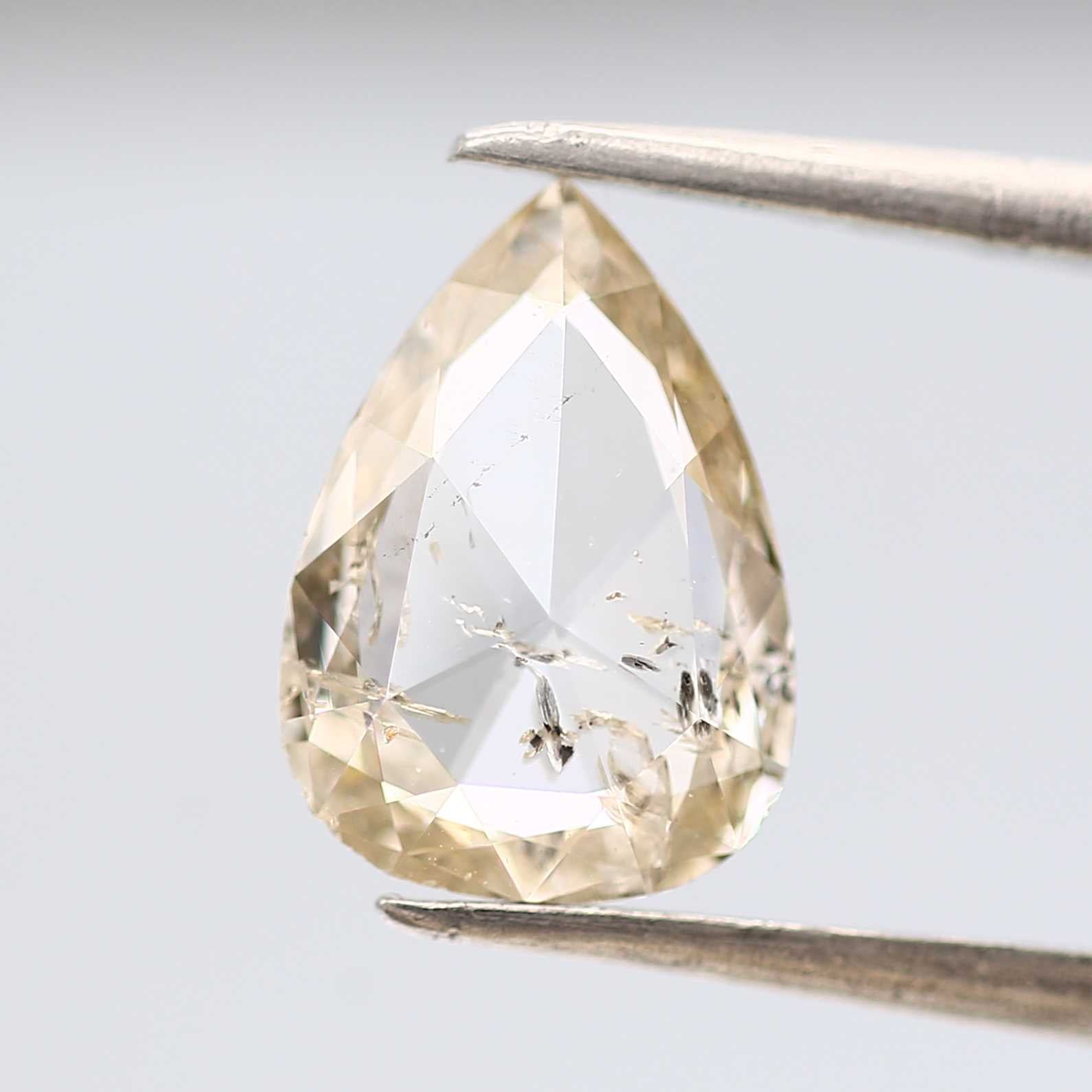 1.60 Ct Natural Brown Color Pear Loose Diamond for Unique Jewelry