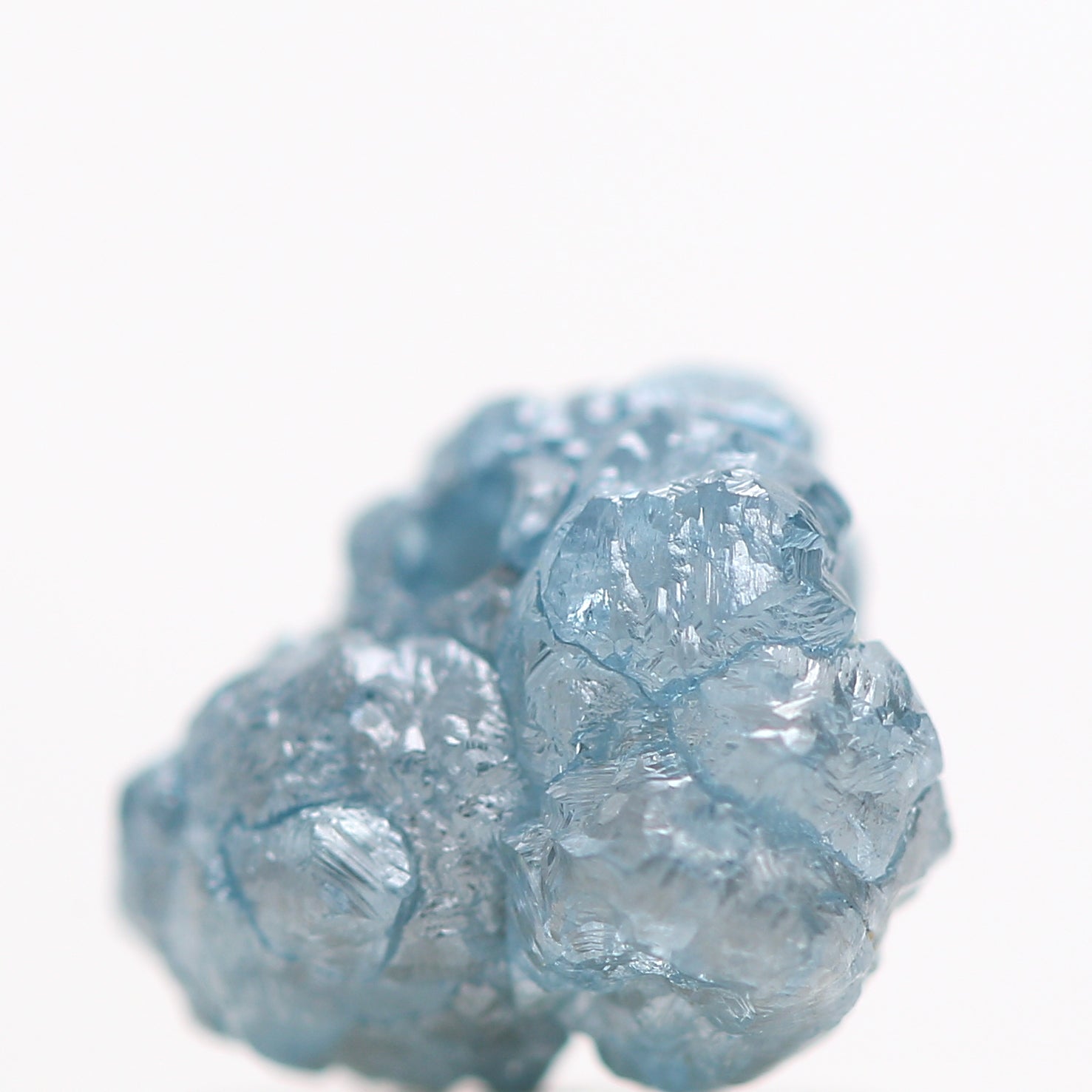 1.31 Cts Gorgeous Natural Blue Rough Loose Diamond Beads wt 1 MM Drilled Hole