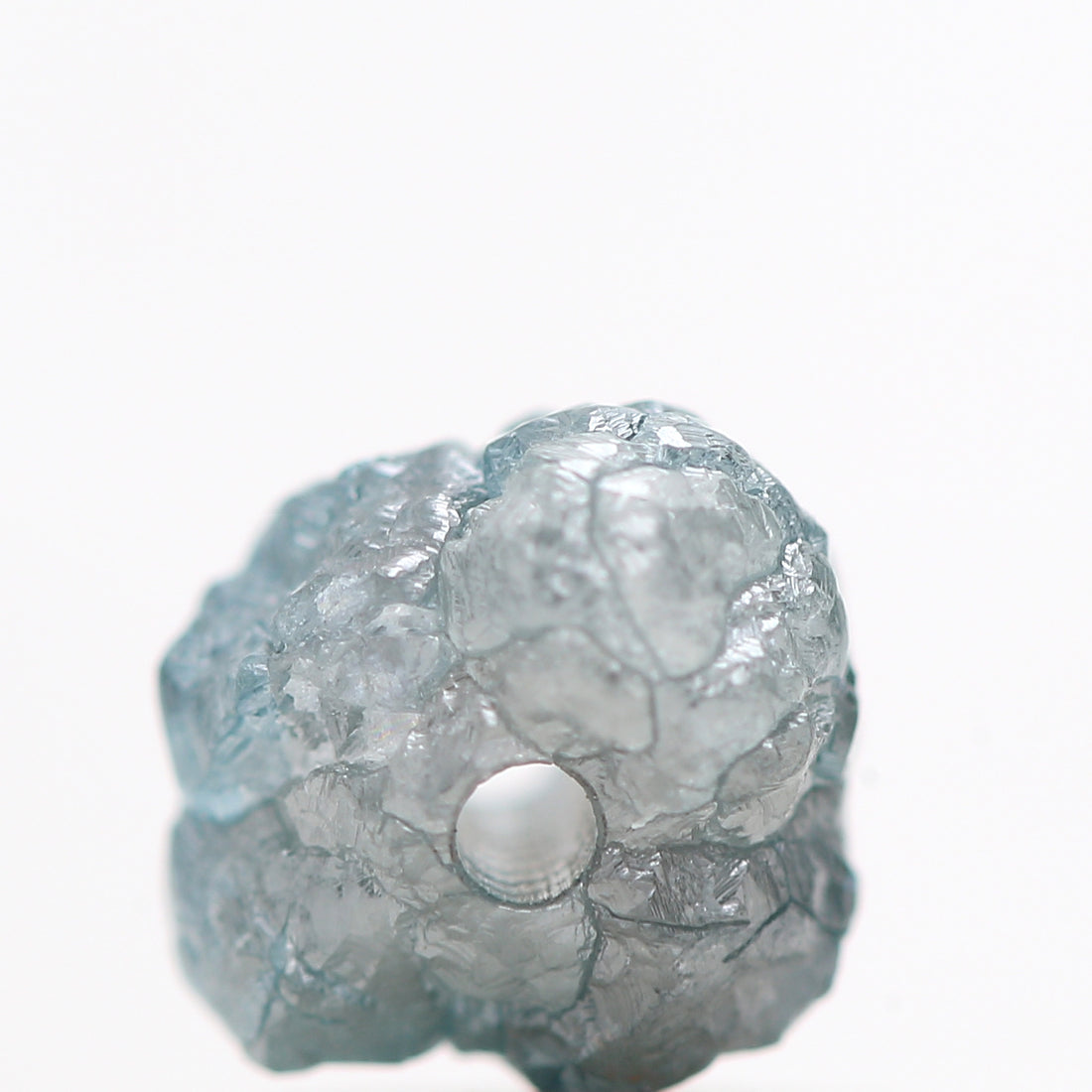 1.02 Cts Rare Natural Blue Loose Rough Diamond Beads with 1 MM Drilled Hole