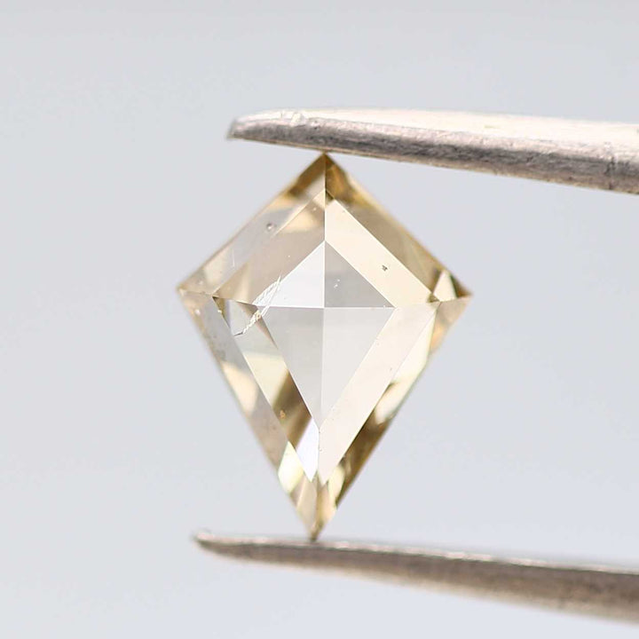 Salt and Pepper Diamond, 0.88 Ct Natural Brown Color Kite Cut Loose Diamond for Jewelry