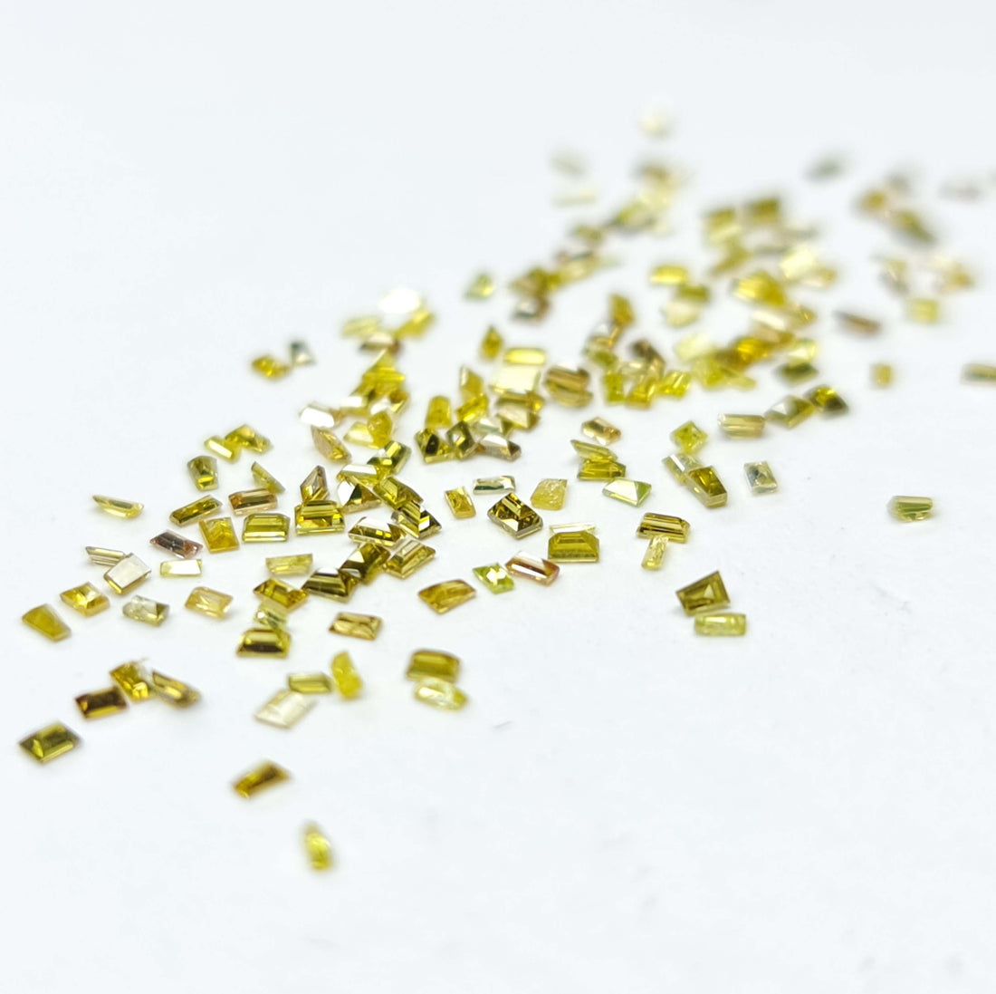 1.00 ct 1.50-2.00 MM Natural Yellow Color Baguette Loose Diamond for Jewelry