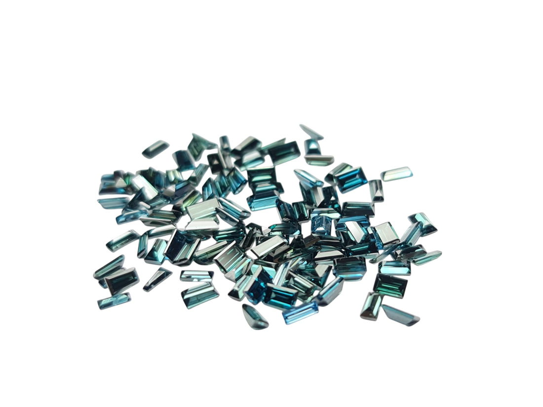 1.00 ct 1.50-2.00 MM Natural Blue Color Baguette Loose Diamond for Jewelry