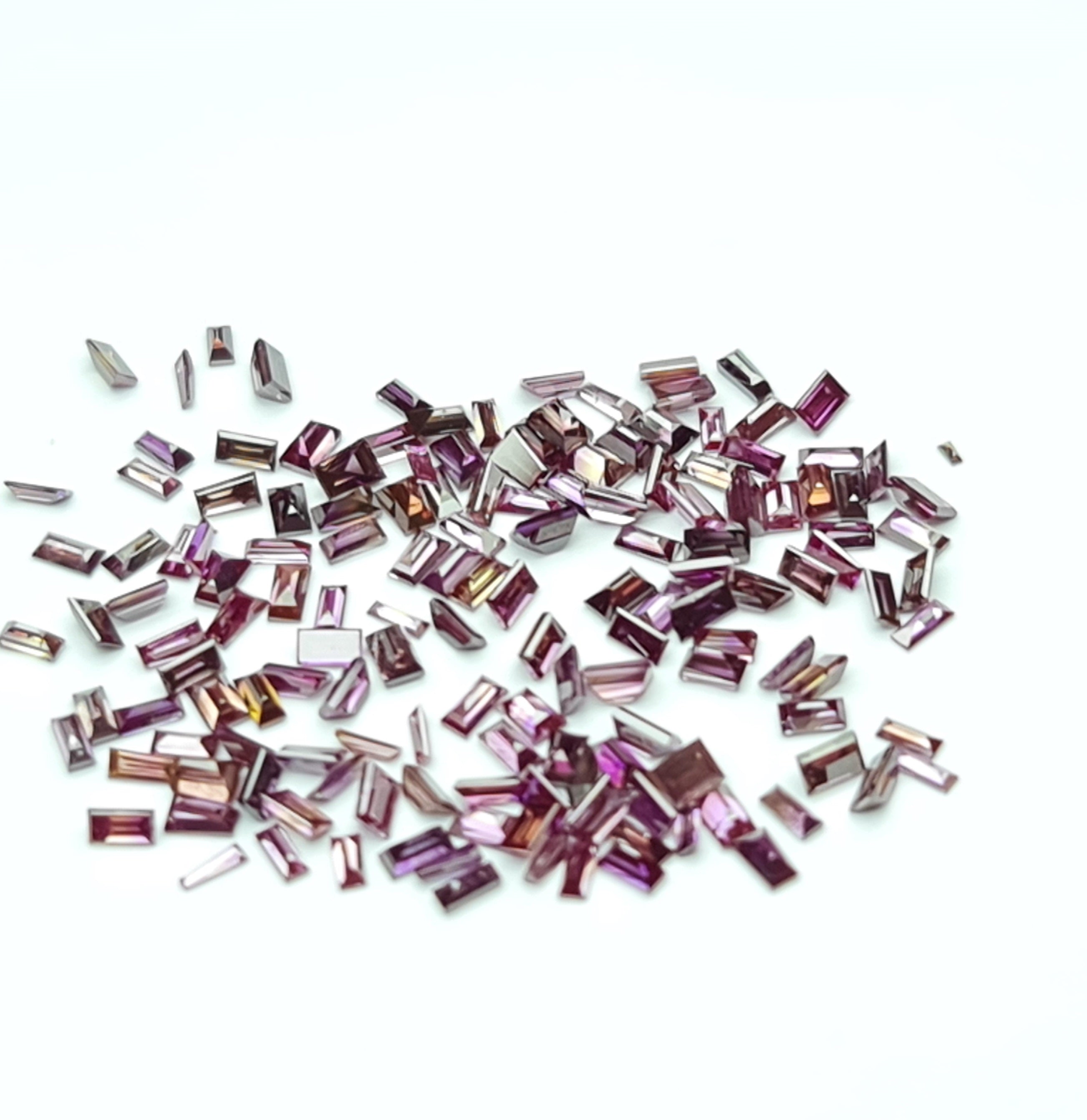1.00 ct 1.50-2.00 MM Natural Pink Color Baguette Loose Diamond for Jewelry