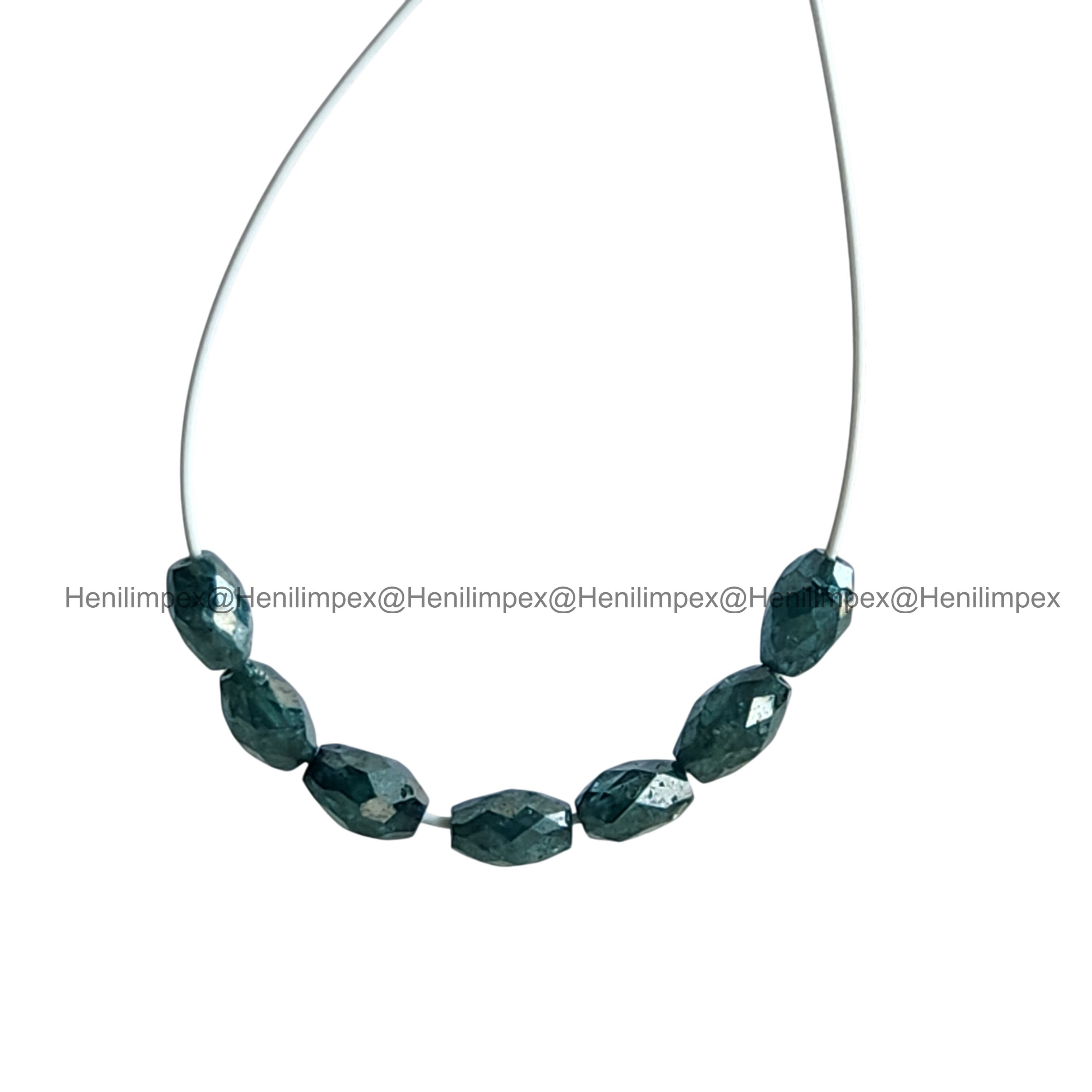 1.00 Ct 2.00-3.00 MM Natural Blue Long Drilled Loose Diamond Beads wt Drilled Hole for Jewelery