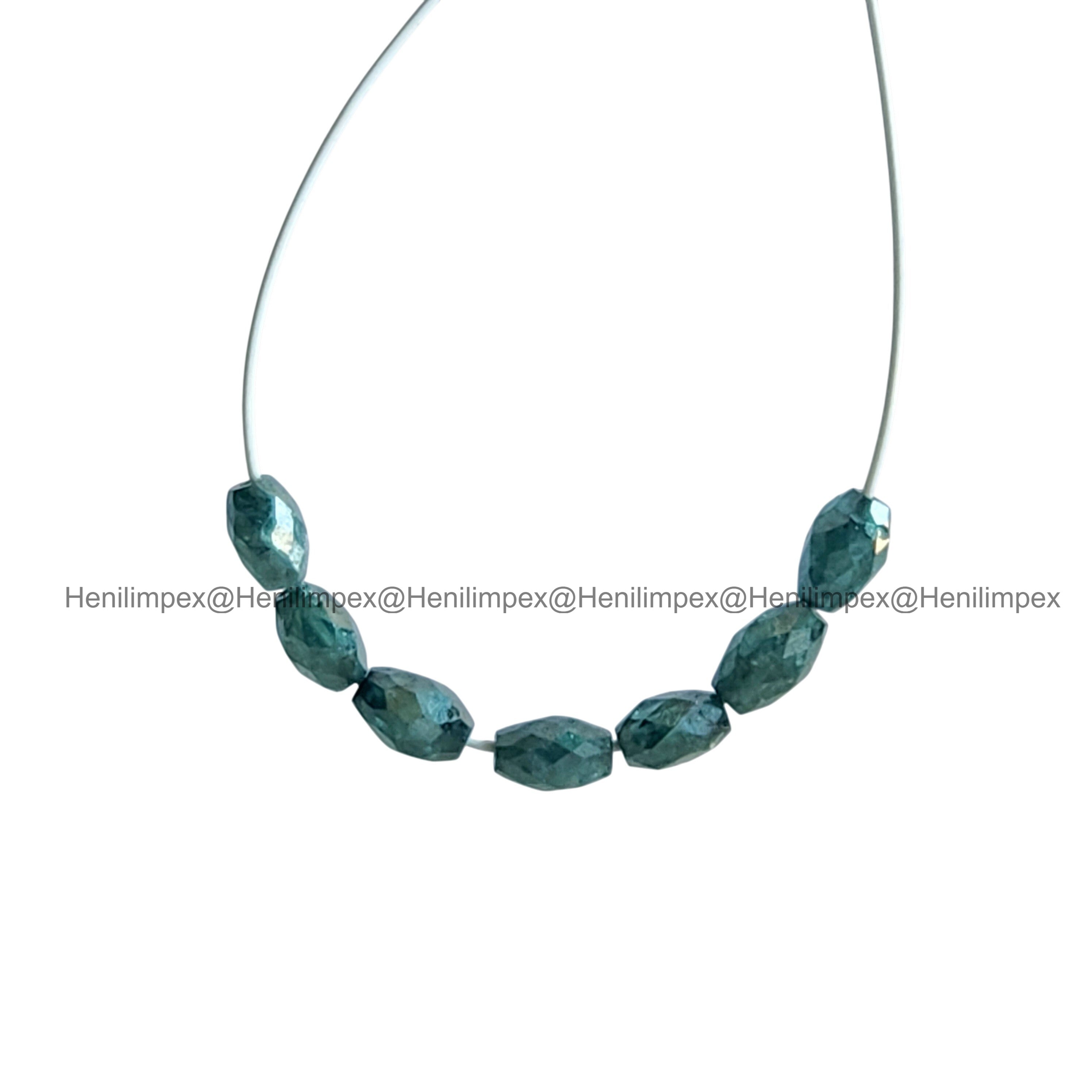 1.00 Ct 2.00-3.00 MM Natural Blue Long Drilled Loose Diamond Beads wt Drilled Hole for Jewelery
