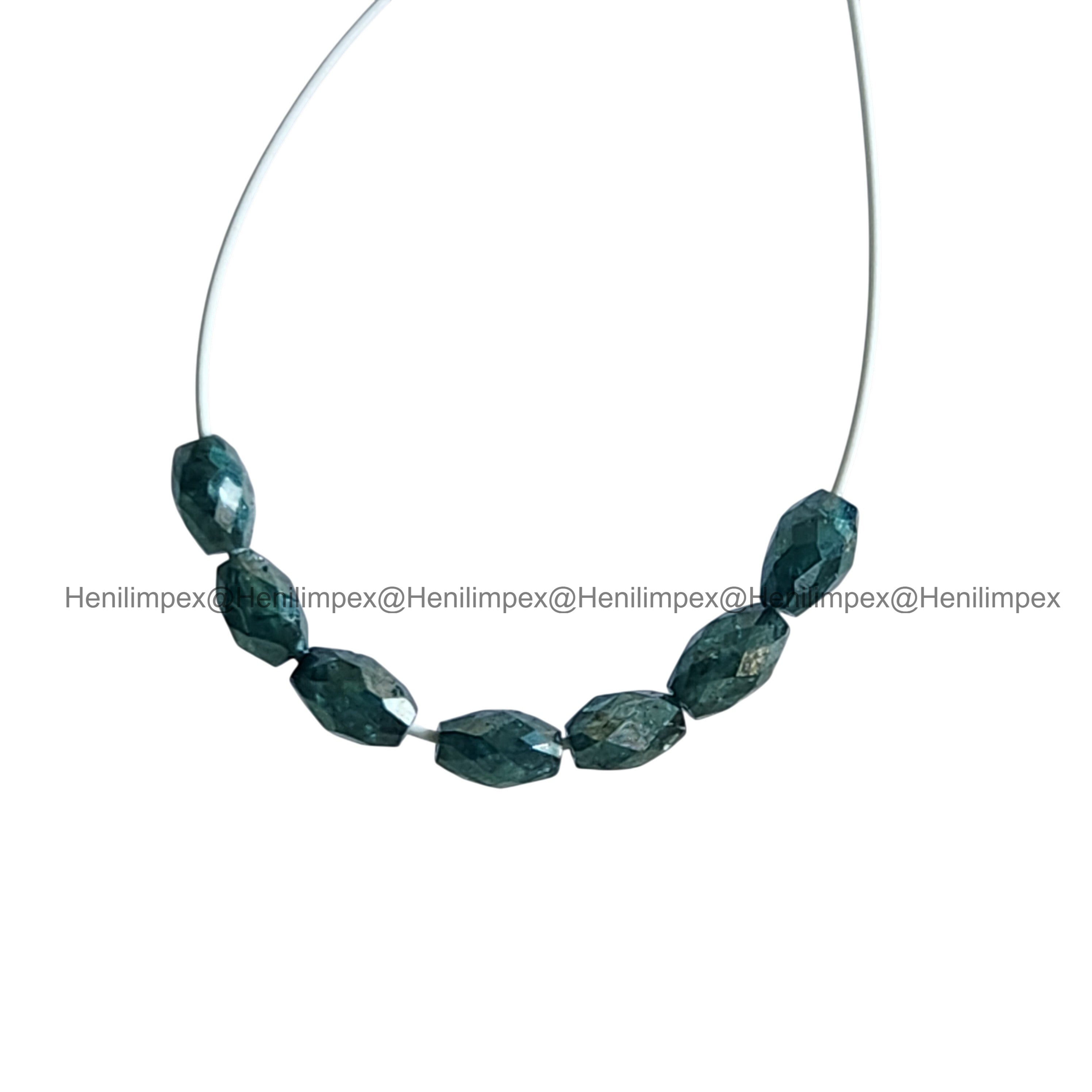 1.00 Ct 2.00-3.00 MM Natural Blue Long Drilled Loose Diamond Beads wt Drilled Hole for Jewelery