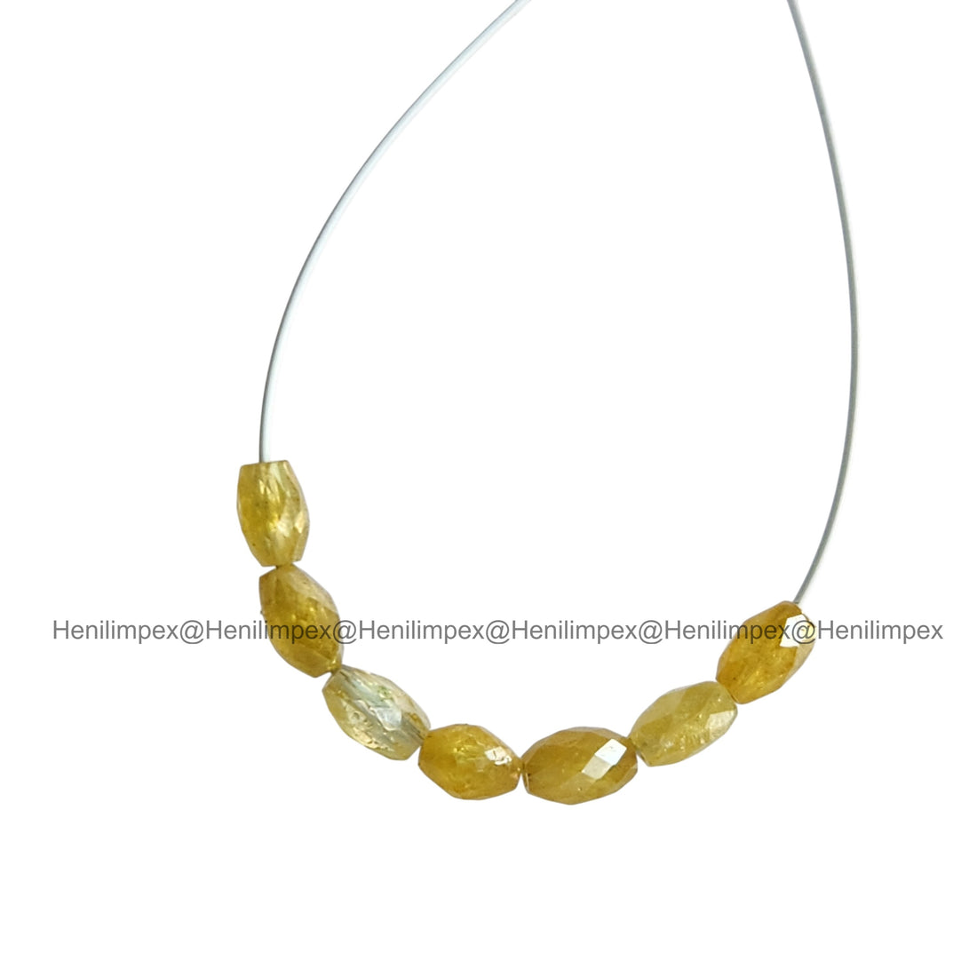 1.02 Ct 2.00-3.00 MM Natural Yellow Color Drums Loose Diamond Beads wt Drilled Hole for String