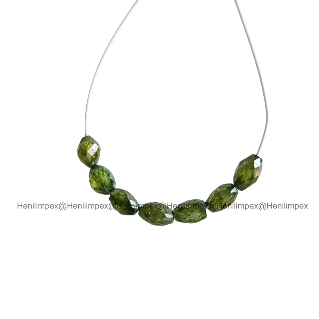 1.03 Ct 2.00-3.00 MM Natural Green Drums Loose Diamond Beads wt Drilled Hole for Strand