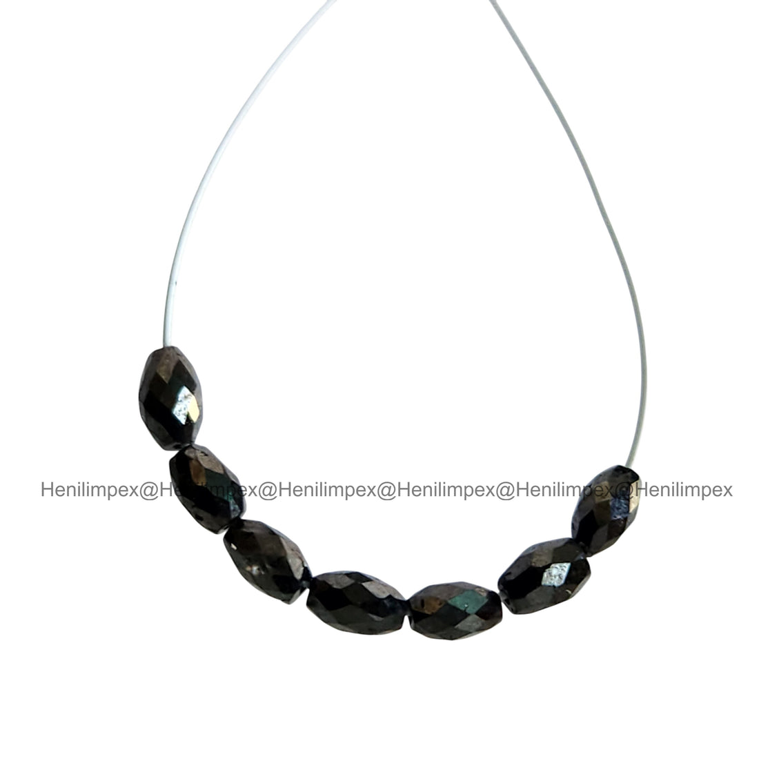 1.02 Ct 2.00-3.00 MM Natural Black Drums Loose Diamond Beads wt Drilled Hole for String