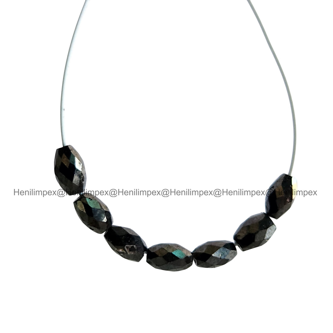 1.02 Ct 2.00-3.00 MM Natural Black Drums Loose Diamond Beads wt Drilled Hole for String