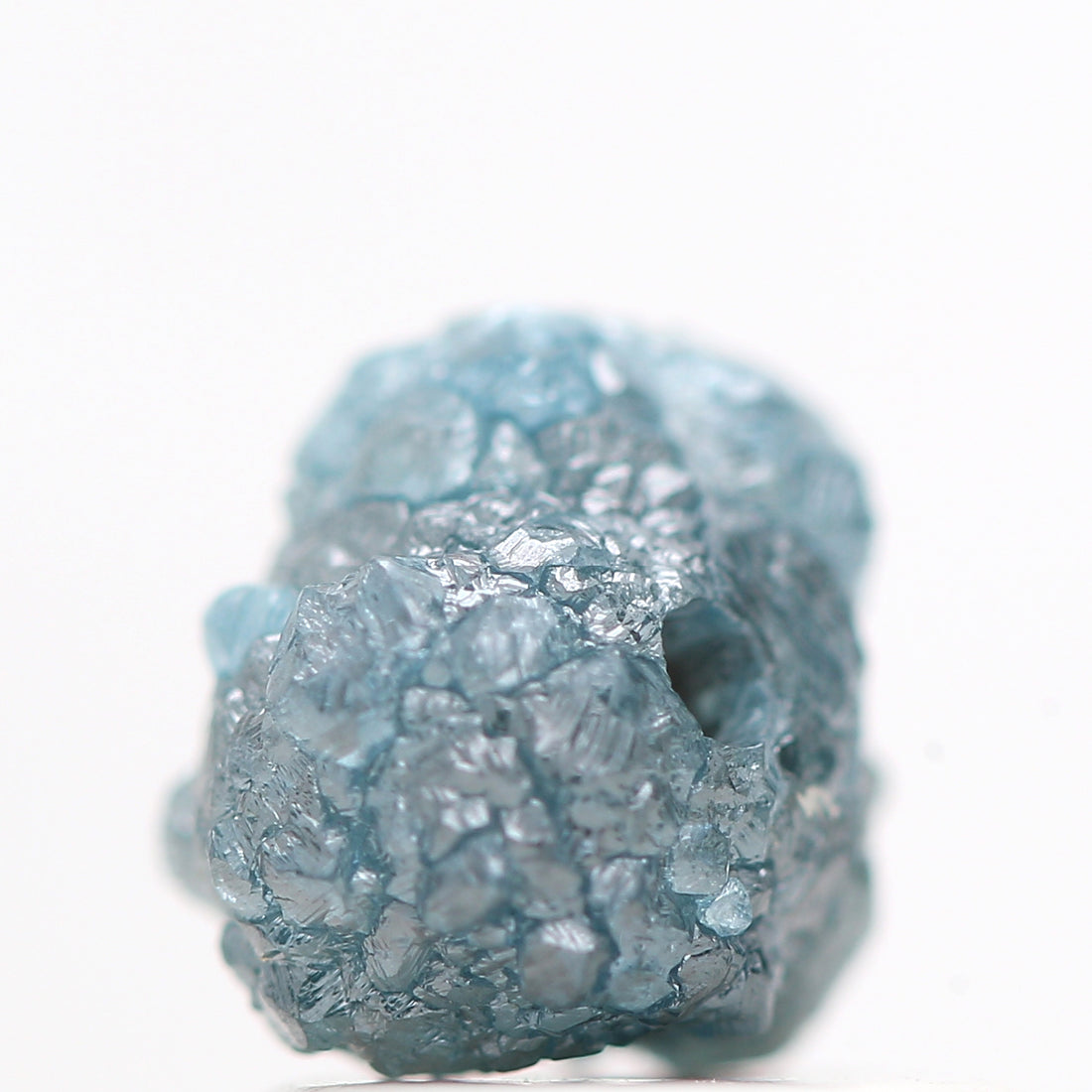 1.16 Cts Rare Natural Blue Rough Diamond Beads with 1 MM Drilled Hole, Natural Loose Diamond