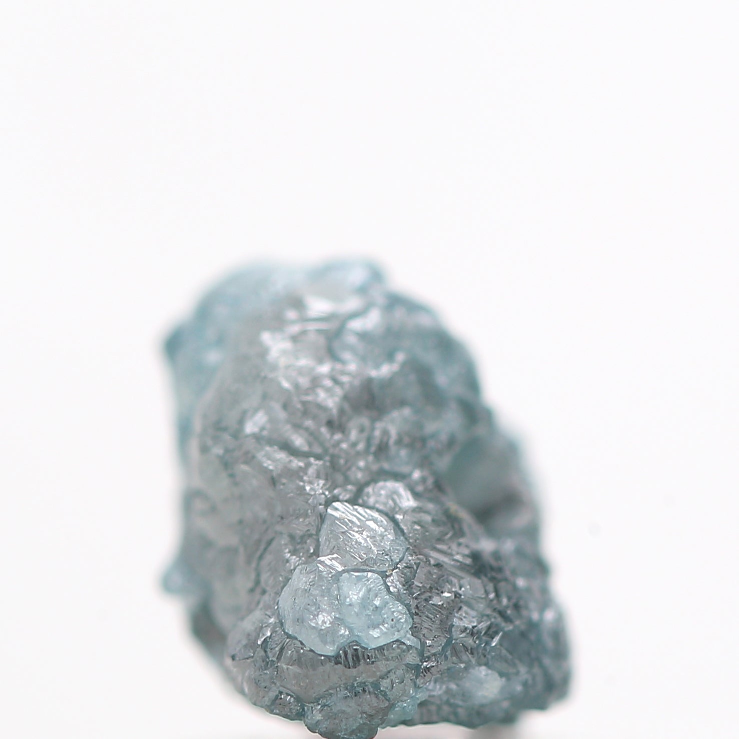 Blue Diamond, Fancy Blue Color Rough Diamond Beads Wt 1 MM Drilled Hole, 0.96 Carat