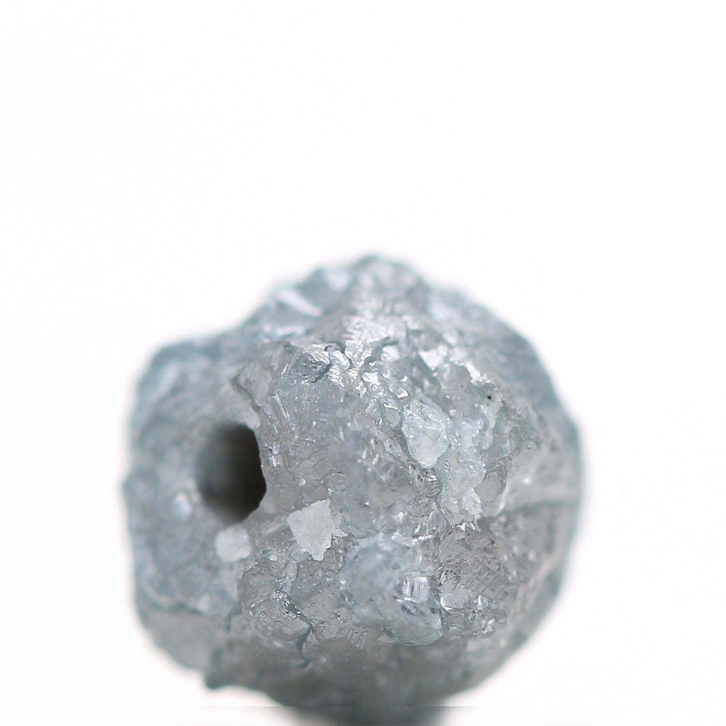 1.10 Carats Unique Natural Blue Diamond , Fancy Blue Color Rough Diamond Beads with 1 MM Drilled Hole, Natural Loose Diamonds, Blue Diamond