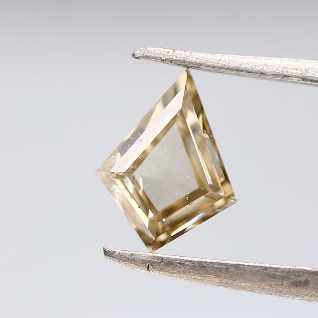 Salt and Pepper Diamond, 0.88 Ct Natural Brown Color Kite Cut Loose Diamond for Jewelry