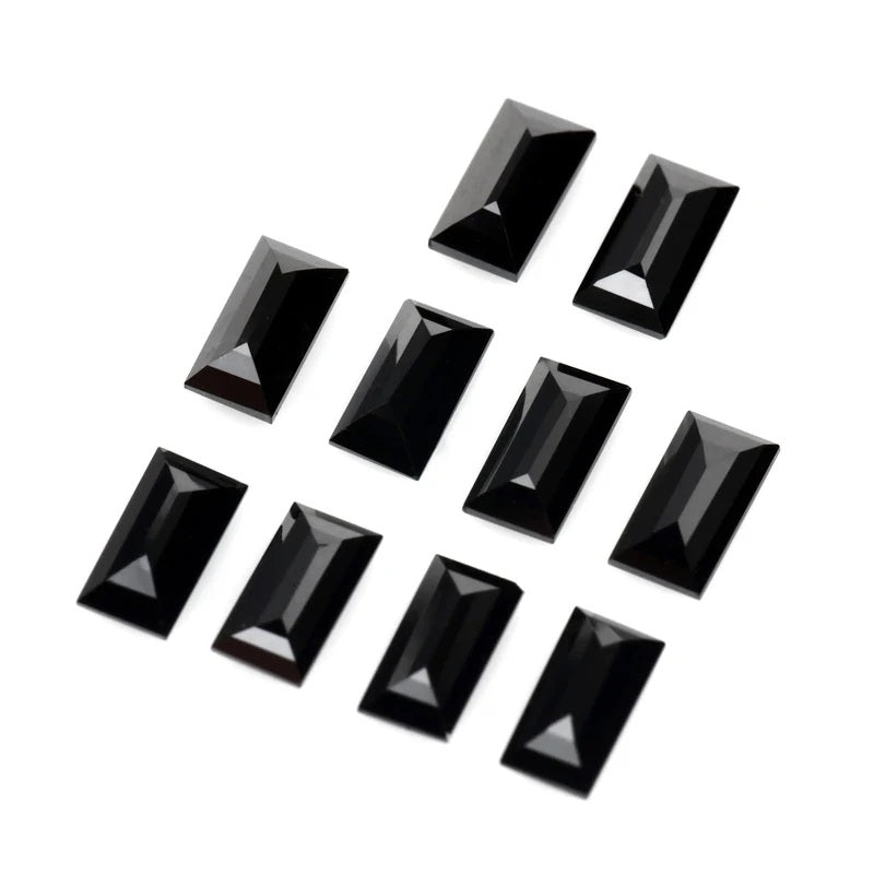 Natural Black Baguette Cut Loose Diamond for Jewelry, AAA Quality Diamond