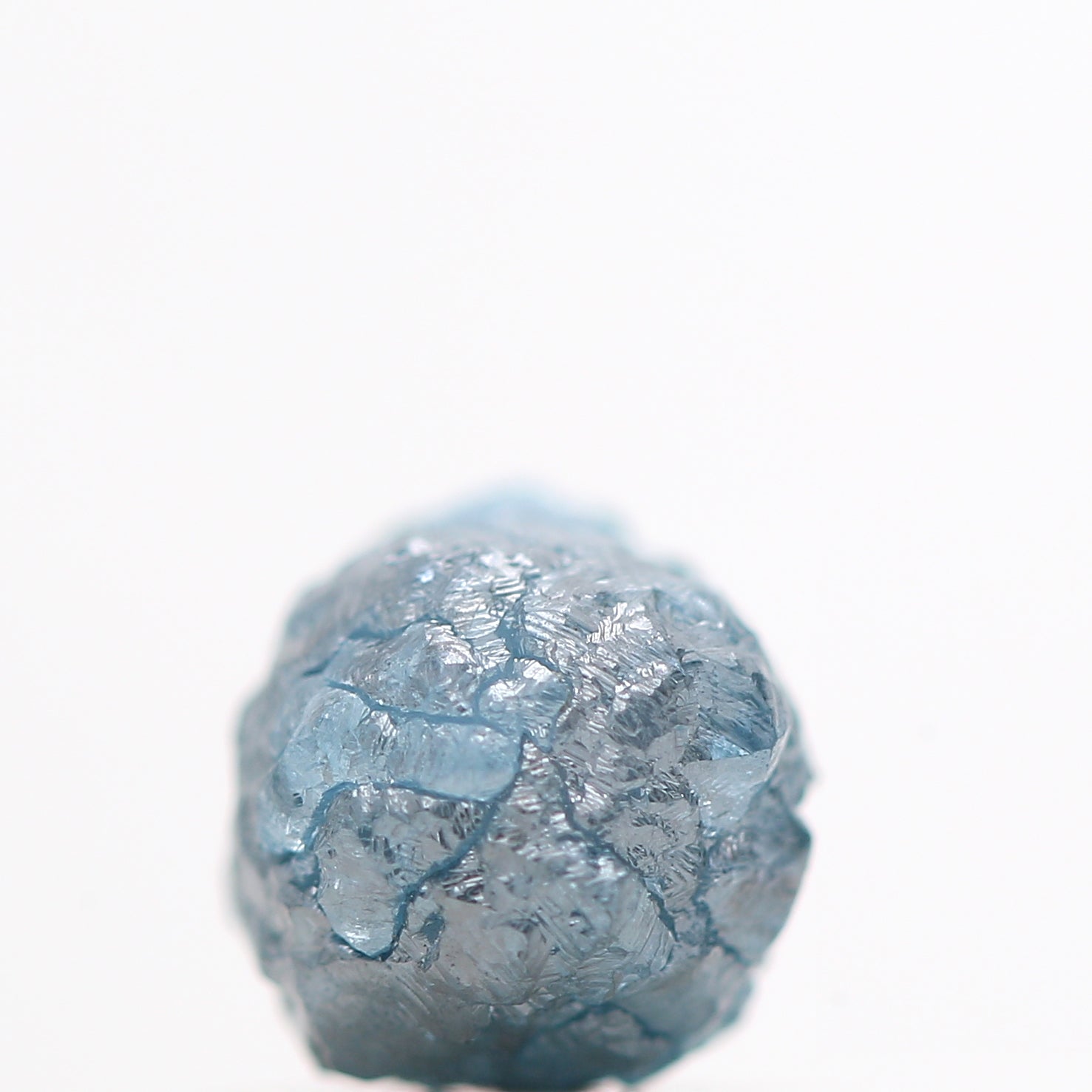 0.86 Ct Conflict Free Natural Blue Rough Loose Diamond Wt Drilled Hole