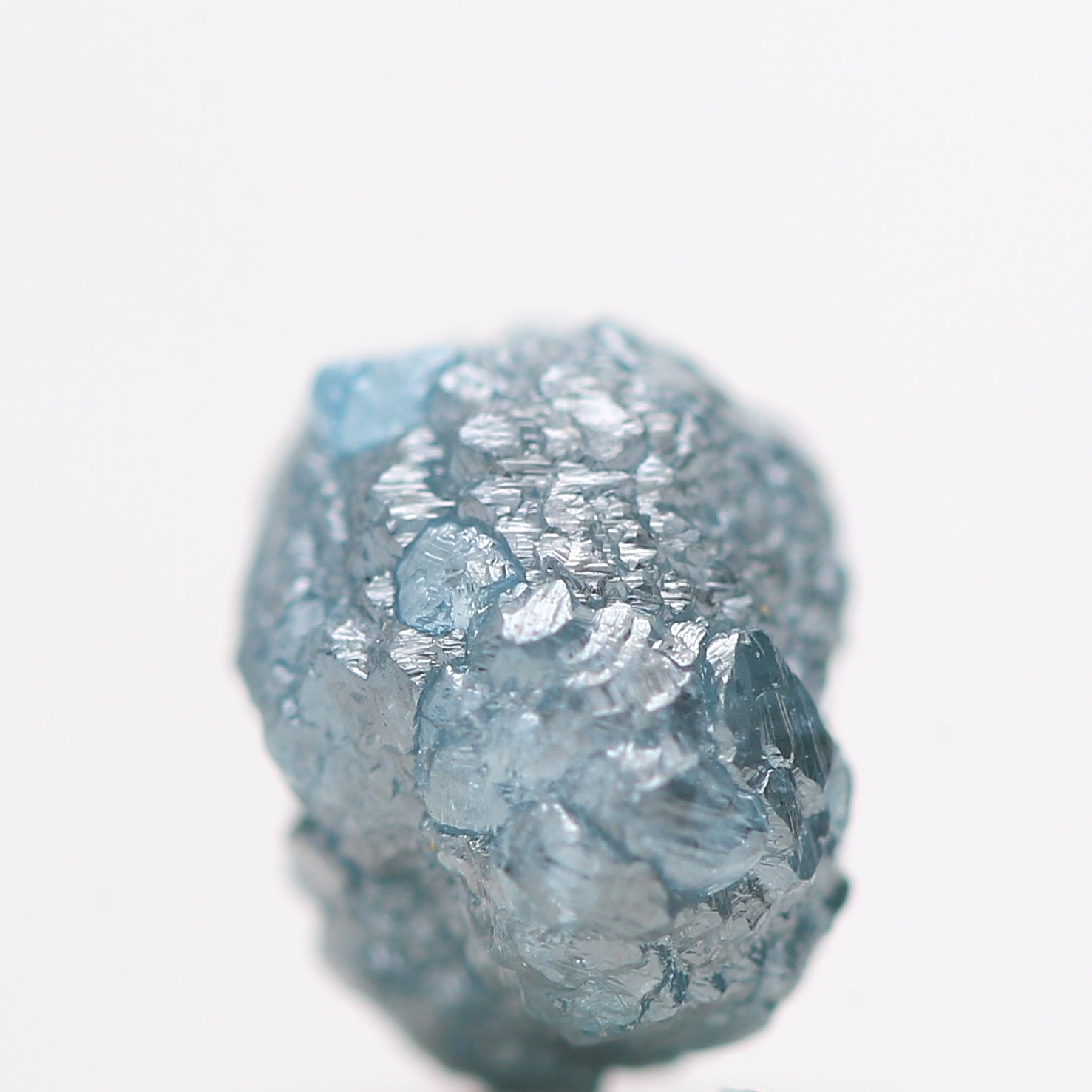 1.23 Carat Rare Fancy Blue Color Rough Diamond Beads Wt 1 MM Drilled Hole, Natural Loose Diamond