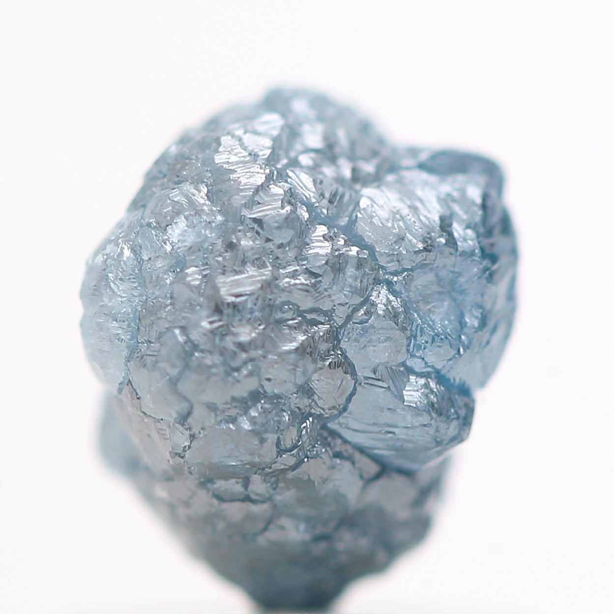 1.14 Carat Rare Natural Blue Color Rough Diamond Beads with 1 MM Drilled Hole for Jewelry