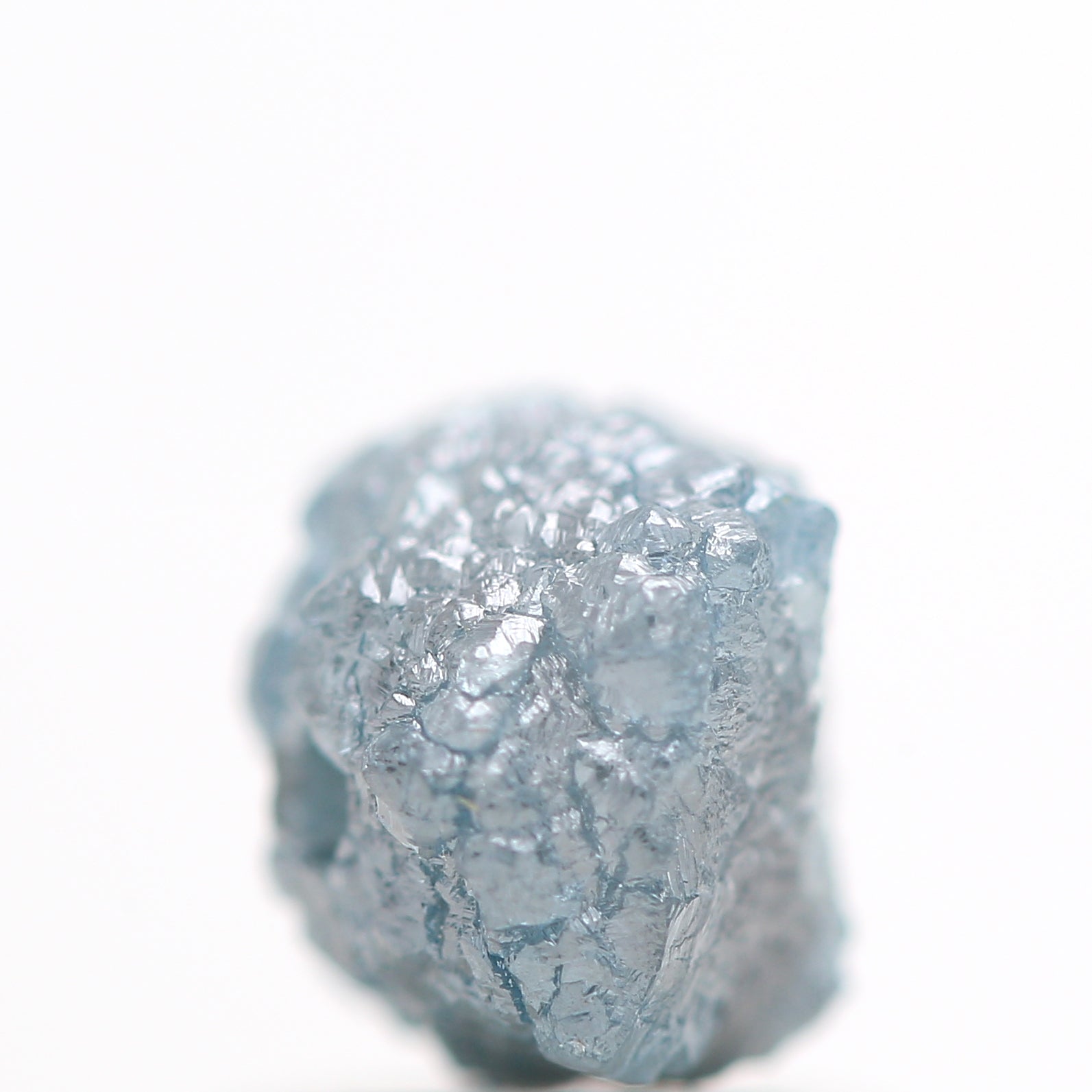 1.53 Cts Wholesale Natural Blue Rough Diamond Beads with 1 MM Drilled Hole For Jewelry