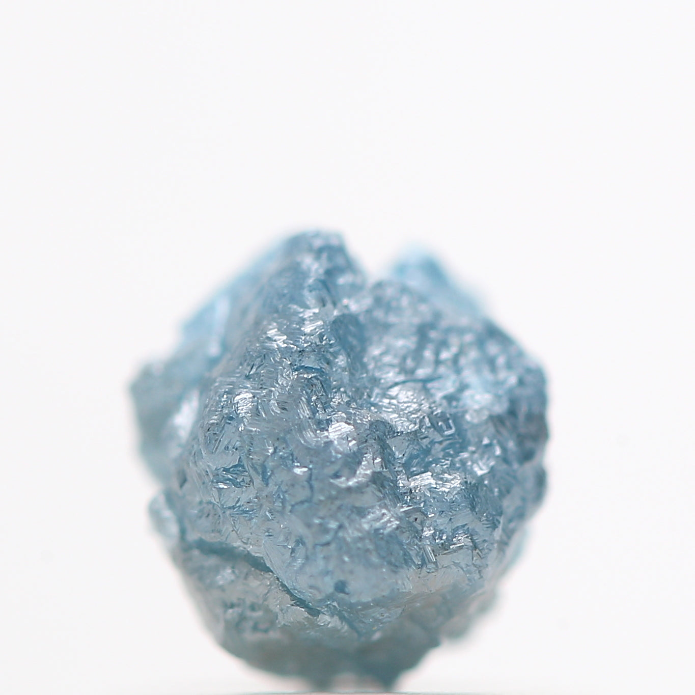 0.80 Carat Fancy Blue Color Rough Diamond Beads with 1 MM Drilled Hole, Natural Loose Diamond, Blue Rough Diamond