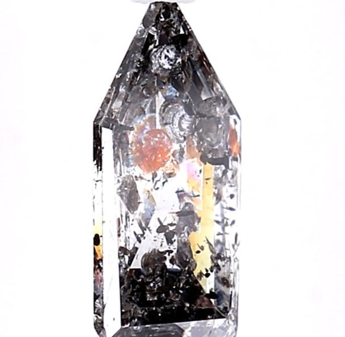 1.63 Carat Salt and Pepper Diamond, Natural Gray Color Shield Loose Diamond for Engagement Ring
