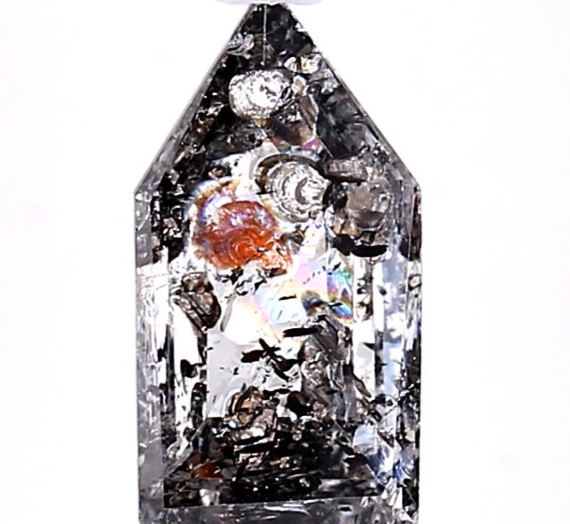 1.63 Carat Salt and Pepper Diamond, Natural Gray Color Shield Loose Diamond for Engagement Ring