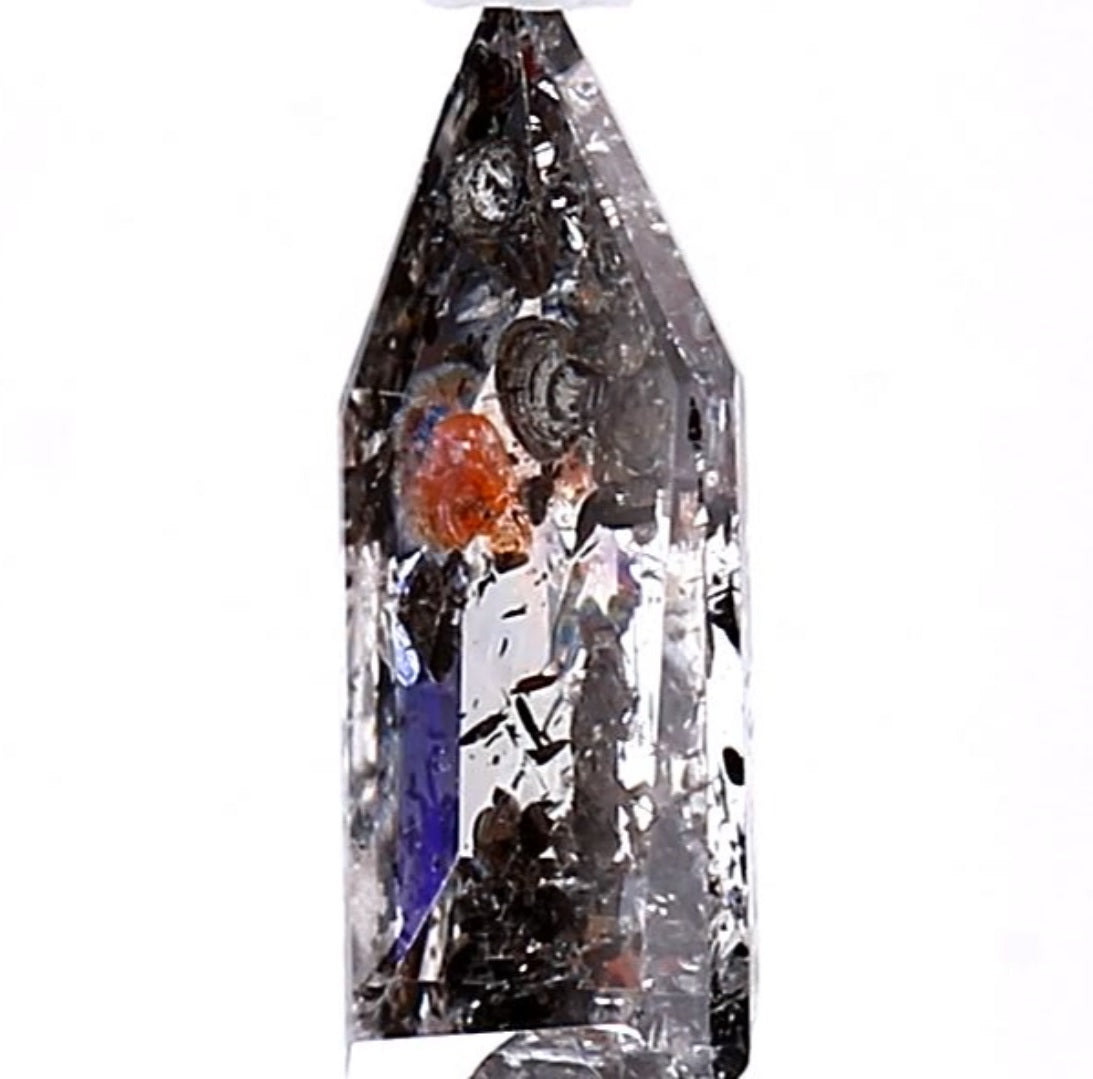 1.63 Carat Salt and Pepper Diamond, Natural Gray Color Shield Loose Diamond for Engagement Ring