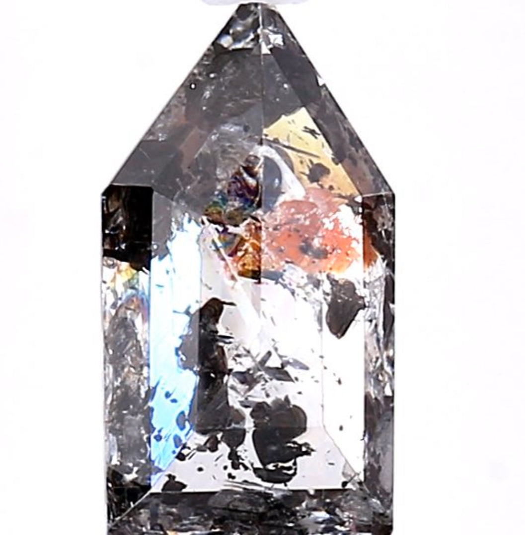 1.63 Carat Salt and Pepper Diamond, Natural Gray Color Shield Loose Diamond for Engagement Ring