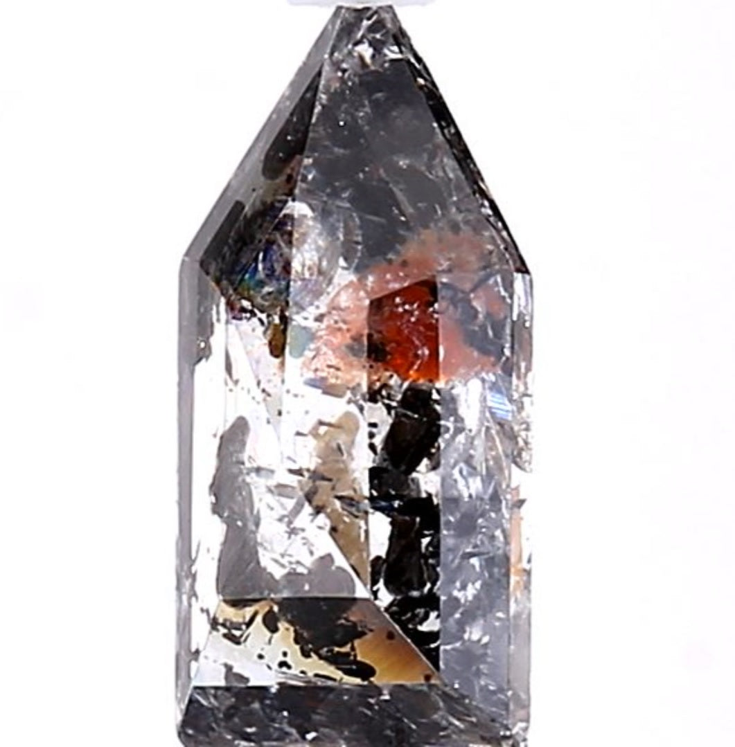 1.63 Carat Salt and Pepper Diamond, Natural Gray Color Shield Loose Diamond for Engagement Ring