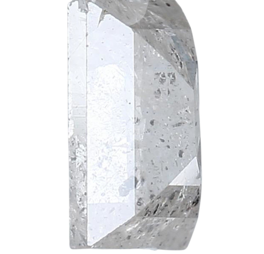 1.32 Carat Salt and Pepper Diamond, Natural Gray Color Baguette Loose Diamond for Engagement Ring