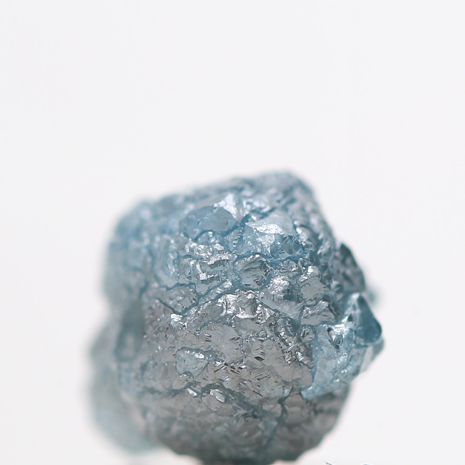 Blue Diamond , 1.18 Carat Fancy Blue Color Rough Loose Diamond Beads wt 1 MM Drilled Hole